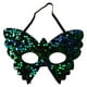 thumbnail image 1 of Elegante máscara de mariposa para mujer, máscara de media cara con lentejuelas para Halloween, fiestas de cosplay y decoraciones de carnaval, accesorio de disfraz brillante, 1 of 8