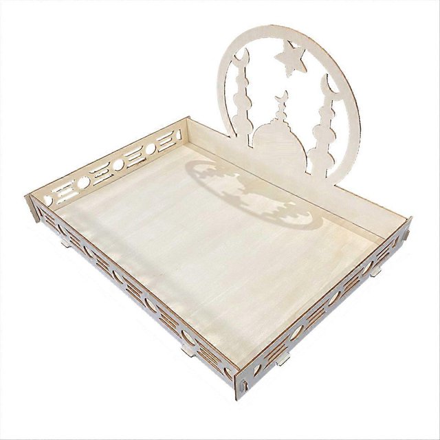 Ramadan Wooden Ornaments Eid Mubarak Table Decoration Festival Deco C