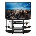 Furinno JAYA Simple Design No Tool TV Stand, Black