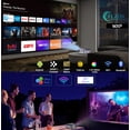 thumbnail image 2 of FLZEN MXP 1080p Home Theatre Video Projector with HDMI Cable, Gray, 2 of 13