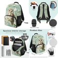 thumbnail image 3 of ZUXONGSY Cherry Blossom Owl Print School Bag and Lunch Box Set Kids Backpack Purse for Girls Boys Middle School Bookbag with Pencil Case and Water Bottle Holder Schoolbags Rucksack, 3 of 6