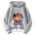 thumbnail image 3 of Ropa de anime para niños, sudadera de una pieza para niños, ropa de primavera y otoño para niñas, sudadera de dibujos animados de Luffy Zoro, traje con capucha para adolescentes, camisetas de Sonic, 3 of 5