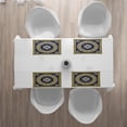 thumbnail image 3 of Ambesonne Floral Design Place Mats Set of 4, Retro Spring Meander, Standard Size, Indigo Yellow, 3 of 4
