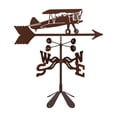 thumbnail image 6 of EZ Vane Biplane Airplane Weathervane — Garden Mount, Wind Cups, Antique Copper Finish, Steel with Durable Triple Powder Coating, Handcrafted in USA, 6 of 7