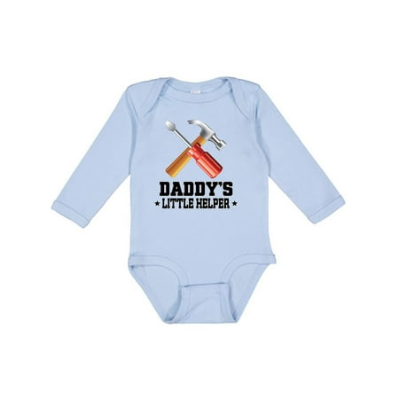

Inktastic Daddy Little Helper Outfit Tools Gift Baby Boy Long Sleeve Bodysuit