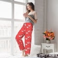 thumbnail image 4 of Uemuo Cartoon Rooster Pattern Women's Wide Leg Palazzo Lounge Pants with Pockets Light Weight Loose Comfy Casual Pajama Pants-Small, 4 of 9