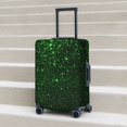 thumbnail image 6 of Rateoe Green Sparkling Printed Luggage Cover, Suitcase Protector Fits 18-32 Inch Luggage-Medium, 6 of 7