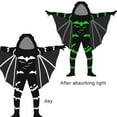 thumbnail image 3 of Hotiary Children's Glow in the Dark Halloween Clothes Black Bat Costume Masquerade Cosplay Costume Bat Style, 4-10 Years, 3 of 4
