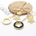thumbnail image 3 of 2 llaveros para mujer, llavero de coche, colgante de llavero brillante para bolso, decoración de bolso de mano, 3 of 5