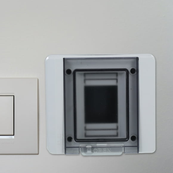 Masteelf 1 Set Electric Distribution Box For Home Use Rated Plastic Breaker Box With Cover Wall-Mounted For Indoor And Outdoor Use