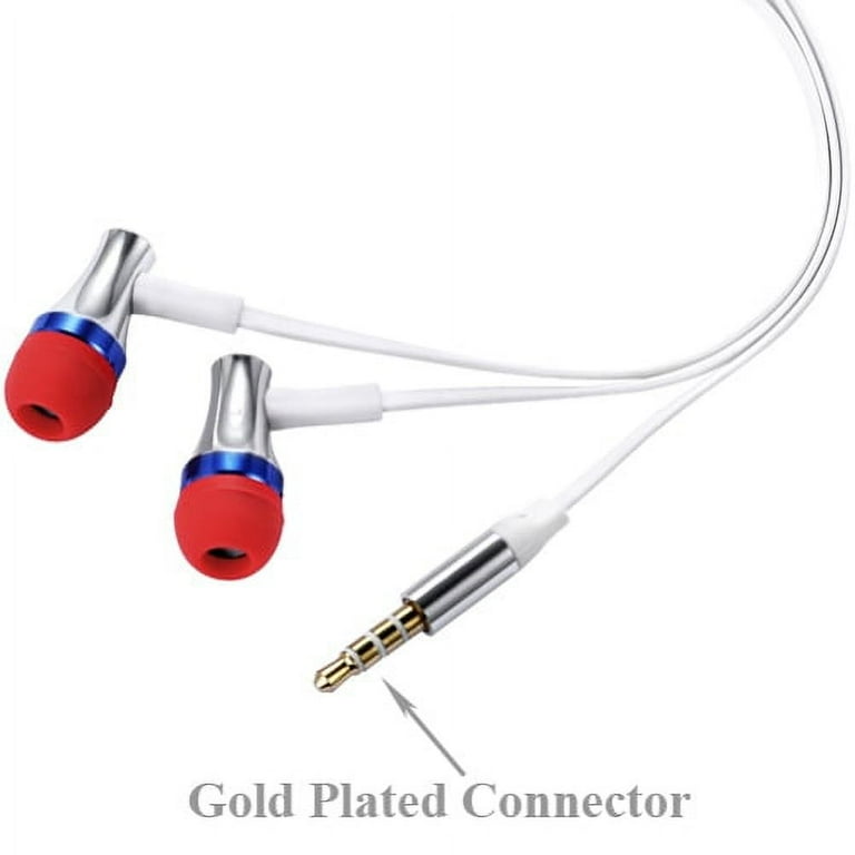 Premium Sound Earbuds Hands free Earphones w Mic for T Mobile Samsung Galaxy S7 Edge AT T Samsung Galaxy S7 Verizon Samsung Galaxy S7 T Mobile