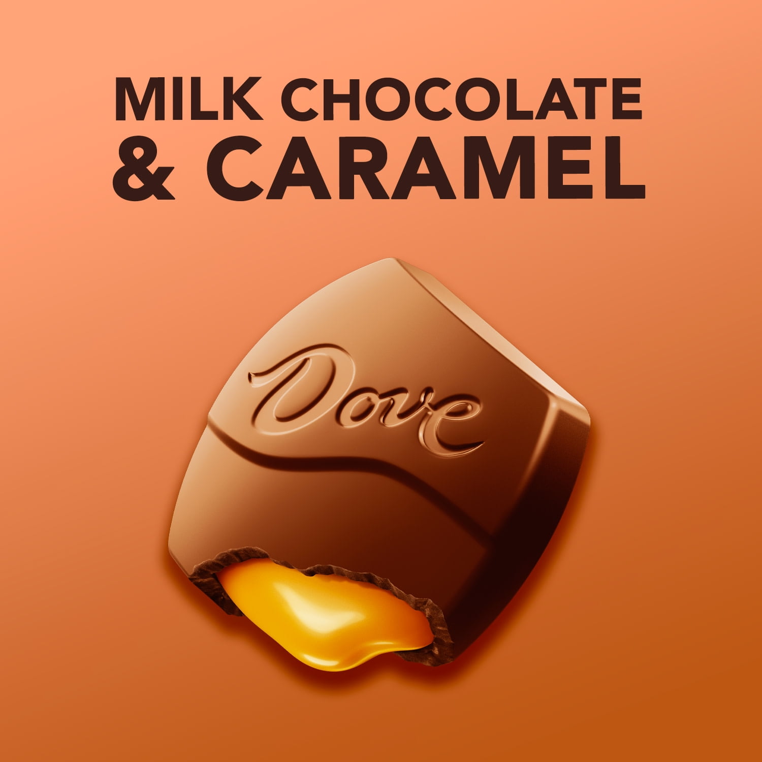(3 pack) Dove Large Promises Milk Chocolate Caramel Candy, 2.75 oz Pack
