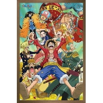 One Piece: Fishman Island - Crew Treasure Wall Poster, 22.375" x 34" Framed