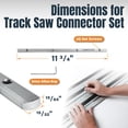 thumbnail image 4 of POWERTEC 4PK Track Saw Guide Rail Connector Set for Festool, Makita, DeWalt, and Triton (71358-P2), 4 of 7