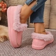thumbnail image 6 of YLYL Womens Winter Slippers Fuzzy Fluffy Comfy Warm Slip on Moccasin Indoor Outdoor House Shoes, 6 of 9