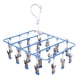 thumbnail image 1 of Colgador de secado Sunnimix Colgador de ropa Percha de goteo 23 Clips de secado Azul, 1 of 6