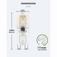 thumbnail image 2 of 2W G9 Warm White 3000K 230V 180lm Pack of 10, 2 of 5
