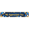 thumbnail image 2 of Blue Gold White Balloon Decorated Appreciation Banner Background, Party Supplies for Thank You Events Appreciation Parties Customer Appreciation Functions and Employee Recognition Celebrations, 2 of 8