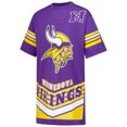 thumbnail image 5 of Women's Gameday Couture Purple Minnesota Vikings Perfect Score Vintage T-Shirt Dress, 5 of 6