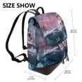 thumbnail image 2 of Easygdp Boat Lighthouse Storm Waves Mochila de Cuero para Mujeres, Bolso de Hombro, Bolsos de Mano de Moda para Trabajo y Viajes, 2 of 4
