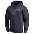 thumbnail image 2 of Men's Navy Utah Jazz Static Logo Pullover Hoodie, 2 of 3