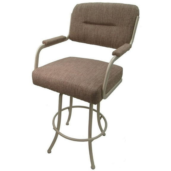 Swivel Counter 26" Bar Stool - M-110 Metal Beige Frame