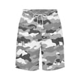 thumbnail image 6 of Dresfit Mens Big and Tall Shorts Camo Plus Size Cargo Shorts 2026 Summer Solid Drawstring Short Pants Loose Wide Leg Vacation Beach Shorts 5XL, 6 of 8