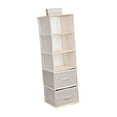thumbnail image 1 of Organizador de armario colgante con cajones, estante colgante plegable y transpirable para dormitorio 5 capas, 1 of 7