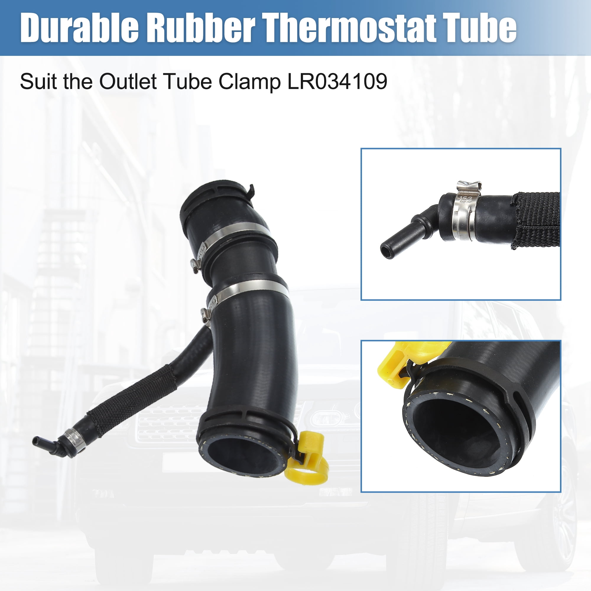 Unique Bargains 1 Set Thermostat Tube Throttle Body Heater Outlet Hose NO. LR049990/LR045239 for Land Rover Range Rover