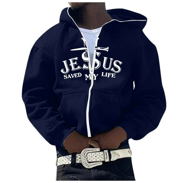 WILLBEST Sudaderas Navideñas Invierno Hombre Moda Diaria Tendencia Casual Chaqueta Abrigo para Cualquier Ocasión XXGrande