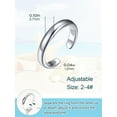 thumbnail image 5 of ChicSilver Sterling Silver Toe Rings for Women 925 Open Adjustable Toe Rings for Women Minimalist Hypoallergenic Sterling Toe Ring Toe Jewelry for Summer Beach, 5 of 8