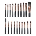 thumbnail image 2 of Juego de 20 brochas de maquillaje profesionales, brochas sintéticas premium para base, polvos, rubor, sombras, correctores, cosméticos para ojos, kit de brochas de maquillaje., 2 of 8