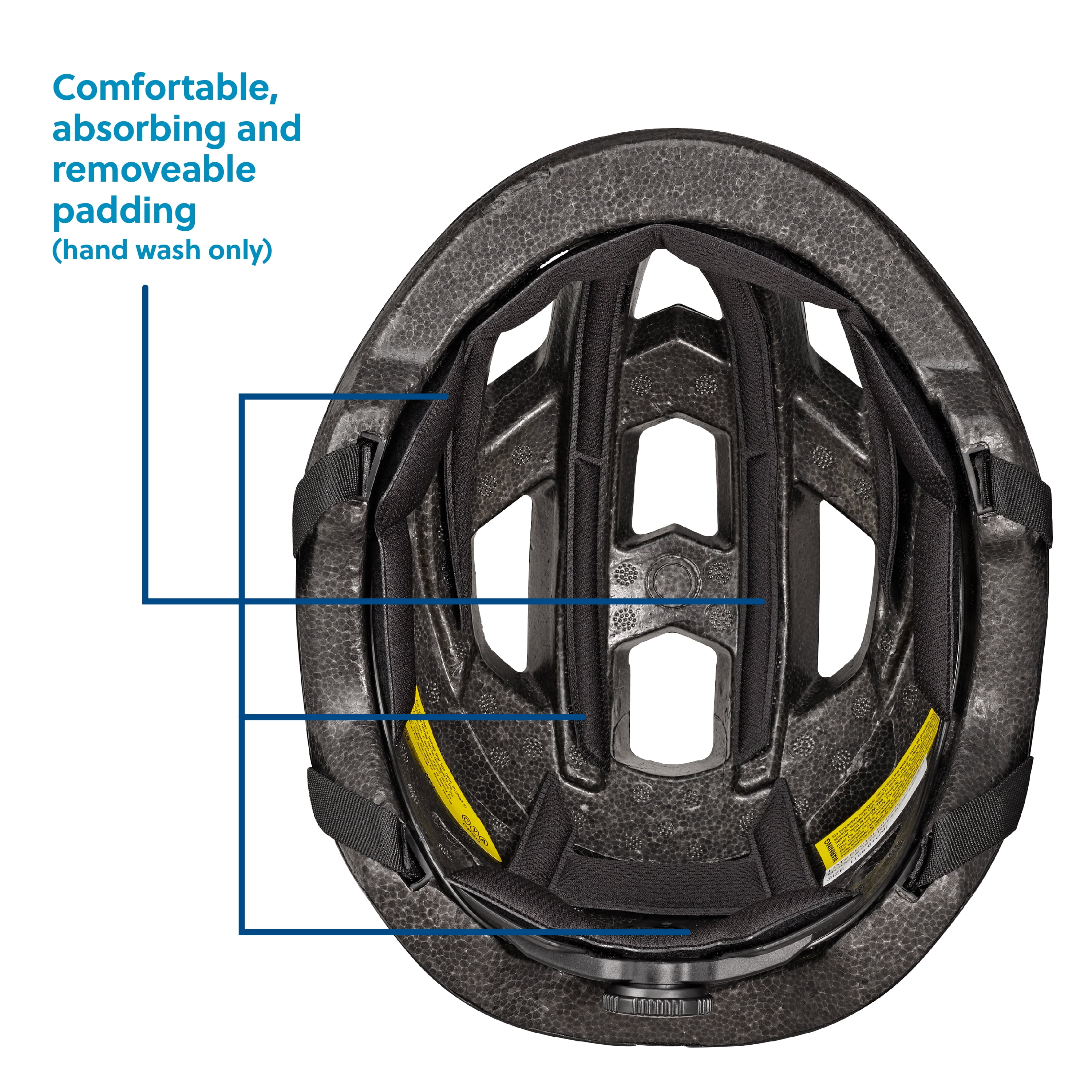 Concord Adult Bike Helmet, Black, Adjustable, Ages 14+