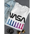 thumbnail image 3 of NASA Nasa Rocket Gradient Shaped T-Shirt Women -NASA Designs, Female x-Large, 3 of 4