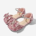 thumbnail image 2 of Big Girls Shoes Bow Knot 𝐃iamond Shiny Sandals Shoes High Heels Show Shoes Toddler Winter Shoes Toddler Princess Shoes Open Toe Sandals, 2 of 9