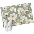 thumbnail image 2 of Sage Green Spring Floral Bathroom Mats 2x3 FT, Non Slip Small Kitchen Mat, Summer Botanical Flower Washable Soft Backed Front Door Throw Rugs Non-Shedding Indoor Outdoor Doormat for Entryway Sink, 2 of 8