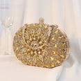 thumbnail image 3 of Bolso Bandolera Con Diamantes Imitación A La para Mujeres Que Asisten A Banquetes (Borgoña), 3 of 8