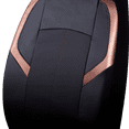 thumbnail image 3 of Auto Drive 2-Piece Copper Faux  Leather Car Seat Covers , Universal Fit, 3 of 4