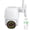 White (US Plug), variant on Suodoka 360° Outdoor IP Camera Wireless Dome IP66 WiFi Remote HD Motion Detection Home Security Camera 1080P EU Plug 6.69 inches / 17 cm