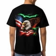 thumbnail image 4 of LAOLIUSN Men's American Flag Eagle T-Shirt, 3D Patriotic Graphic Tee, S-4XL, S-4XL, 4 of 7