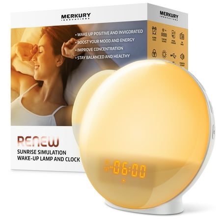 Merkury Innovations Renew Sunrise Simulation Wake-Up Lamp and Clock