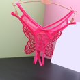 thumbnail image 2 of Panties for Women,Low Rise Embroidered Mesh Thong for Women Seamless Comfort Underwear,Womens Underwear,Hot Pink,One Size, 2 of 3