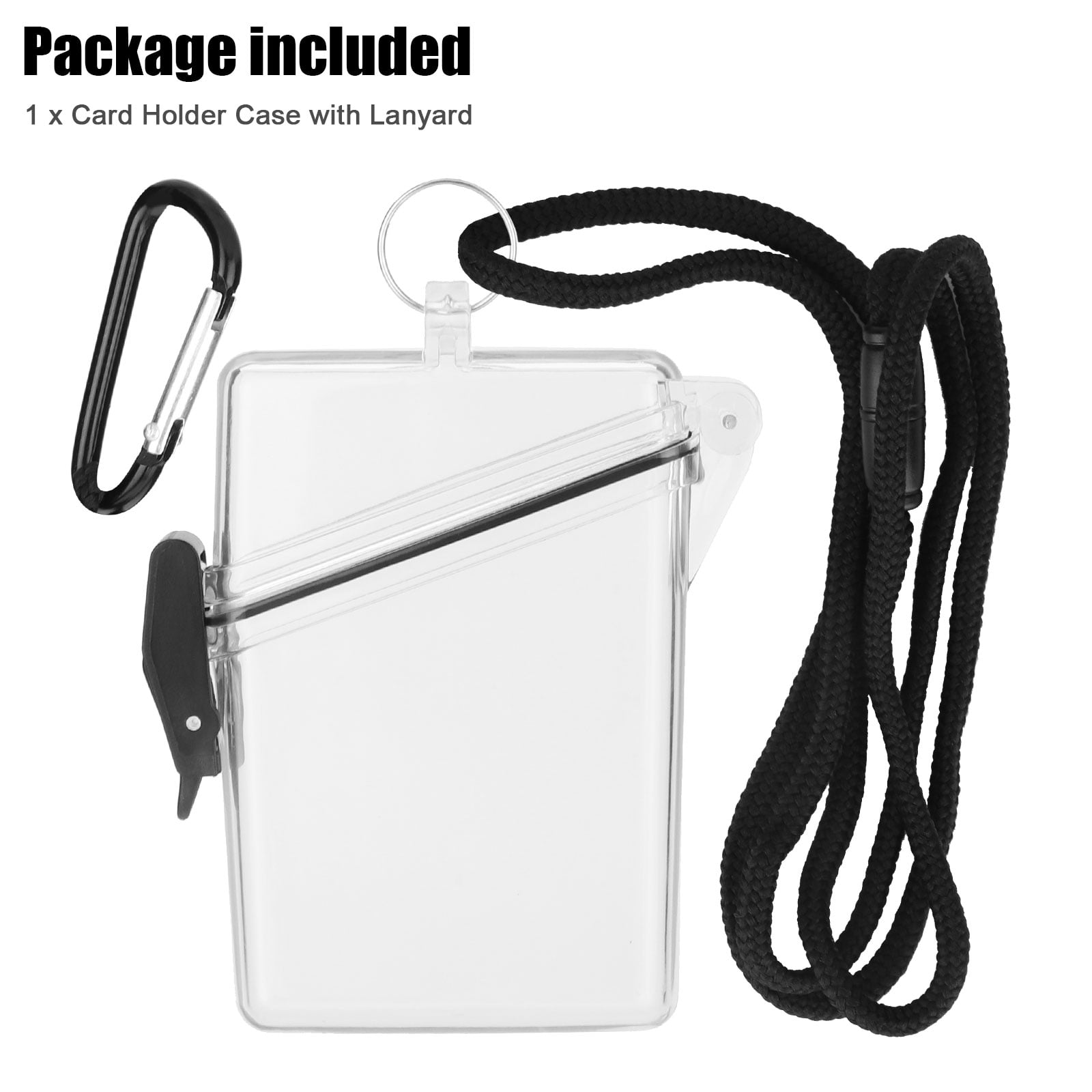 Watertight ID/Badge/Passport/Money Holder Case Great for Travel Outdoor Sports Tough Dust Resistant Perfeclan Waterproof Dry Box Multiple Colors 