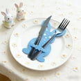 thumbnail image 1 of KTTECTOA 4PCS Easter Rabbits Silverware Pocket Cutlery Pouch Festal Table Decor Cutlery Storage Bag Table Setting Supplies Clearance Home and Kitchen Canada Days Home Goods Home Decor, 1 of 6