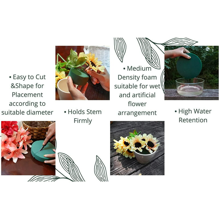 Pack of 6 Wet & Dry Floral Foam Blocks for Fresh & Artificial Flower  Arrangement
