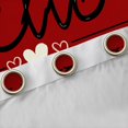 thumbnail image 4 of Homewish Romantic Valentines Day Black Out Curtains, Couple Anniversary Curtains Pack of 2 (42x63 Each), Cartoon Love Heart Bedroom Curtains, Blackout Curtains Decor, 4 of 6