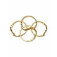 thumbnail image 5 of PalmBeach Jewelry 14k Yellow or Rose Gold-Plated or Platinum-Plated Braided Puzzle Ring, 5 of 8