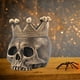 thumbnail image 4 of Cráneo tamaño , soporte de de imitación ista, cabeza de , decoración para hogar, Halloween, Navidad Bronce, 4 of 9