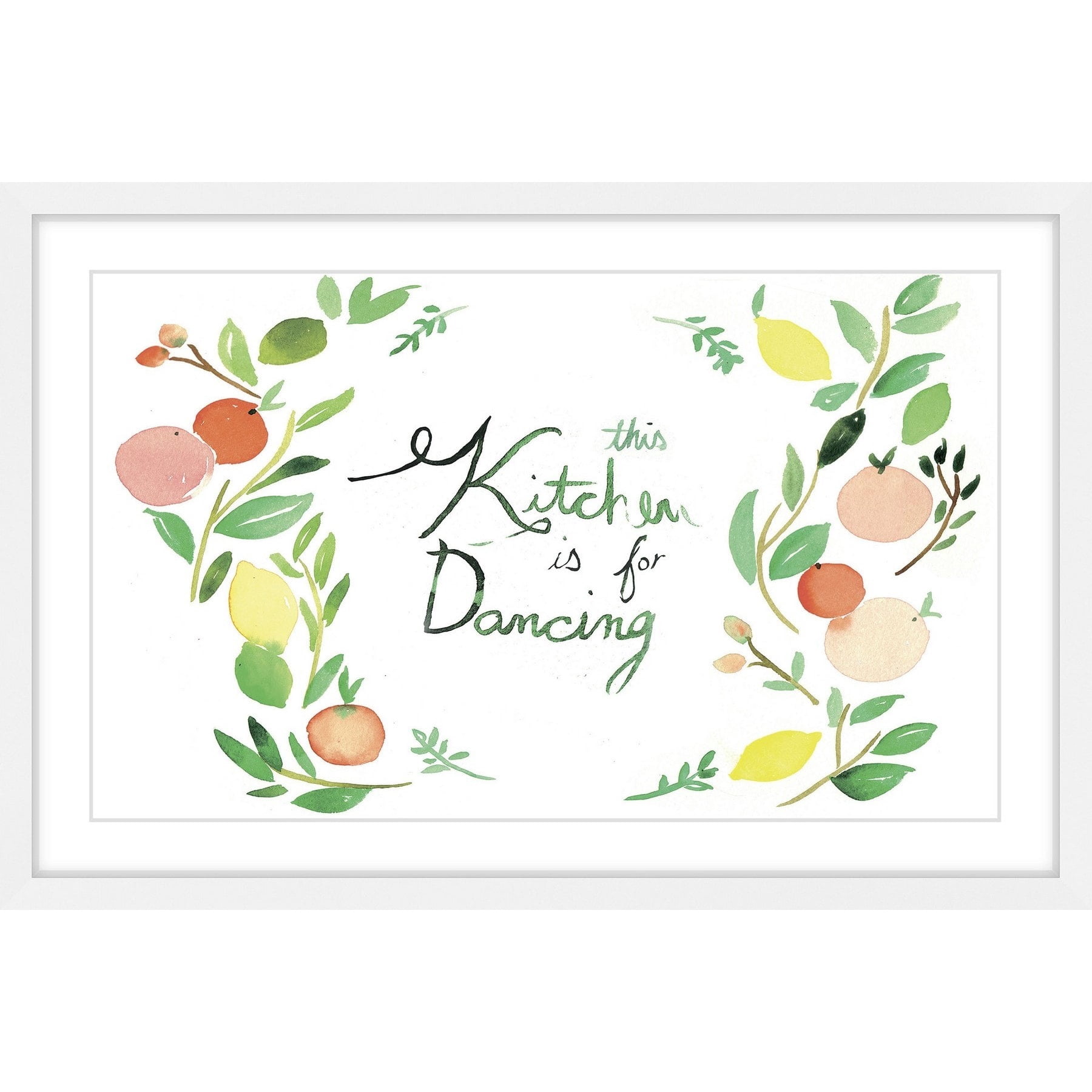 Marmont Hill "Kitchen Dancing" by Christine Lindstrom Framed Painting Print