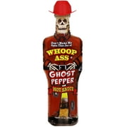 Ass Kickin' Collectable Figure Whoop Ass Ghost Pepper Hot Sauce 6oz Bottle